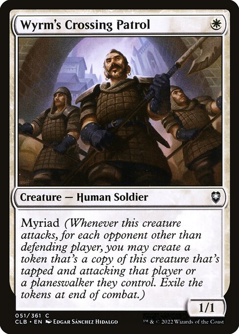 Wyrm's Crossing Patrol highlighted card art