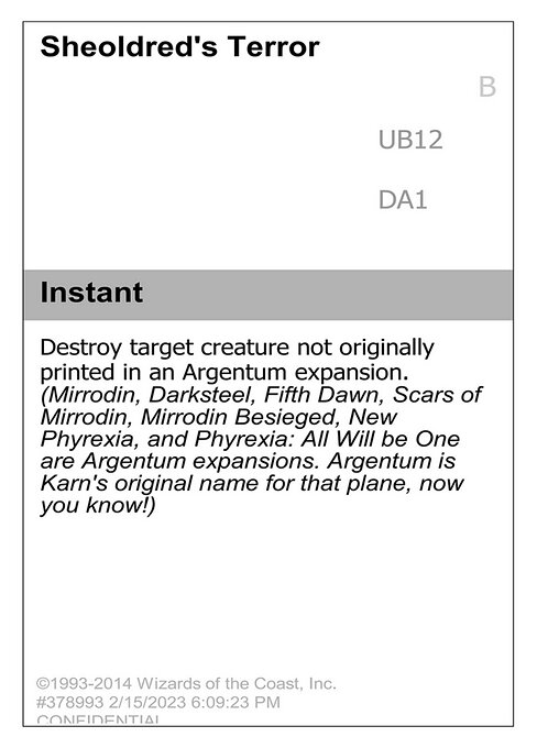 Sheoldred's Terror highlighted card art