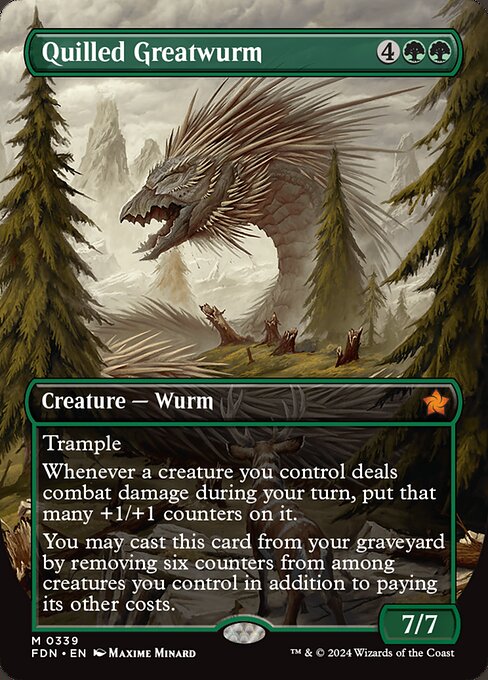 Quilled Greatwurm from Foundations