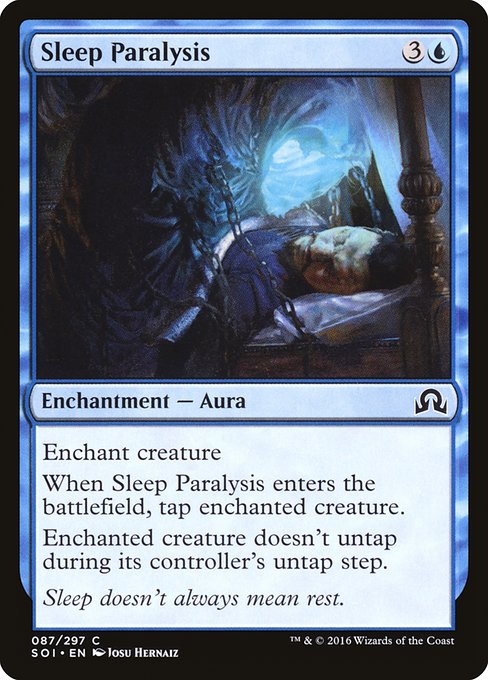 Sleep Paralysis from Shadows over Innistrad
