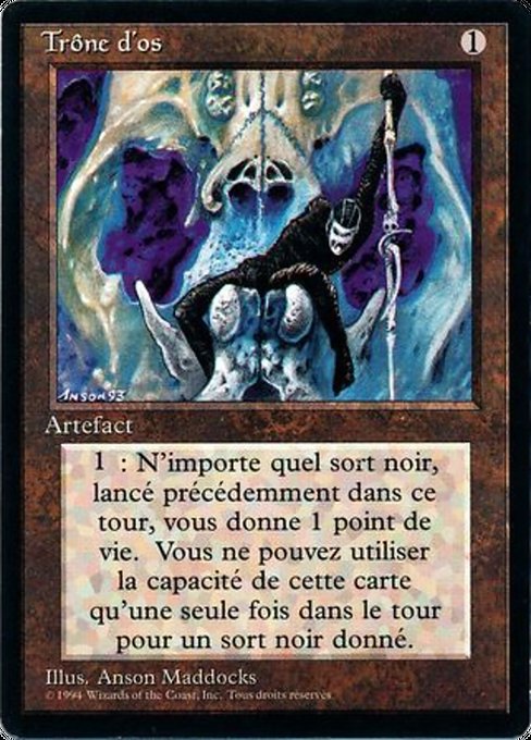 Throne of Bone from Foreign Black Border