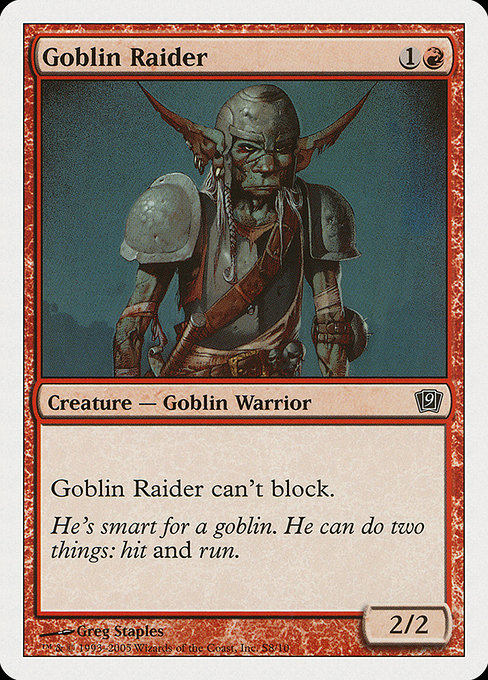 Goblin Raider highlighted card art