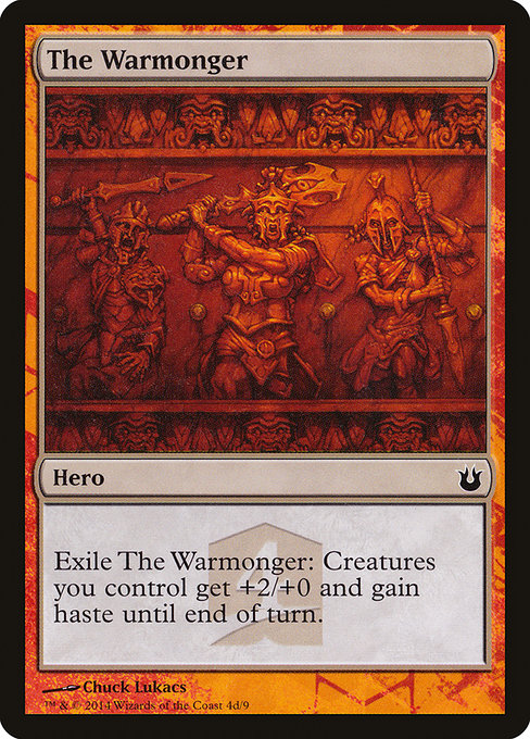The Warmonger highlighted card art