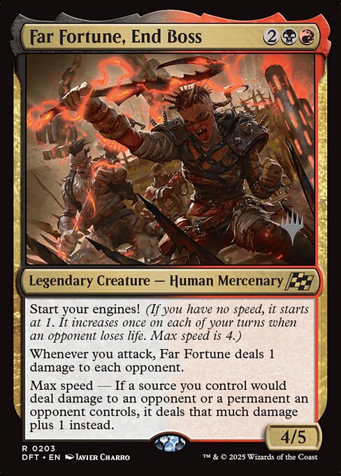 Far Fortune, End Boss from Aetherdrift Promos