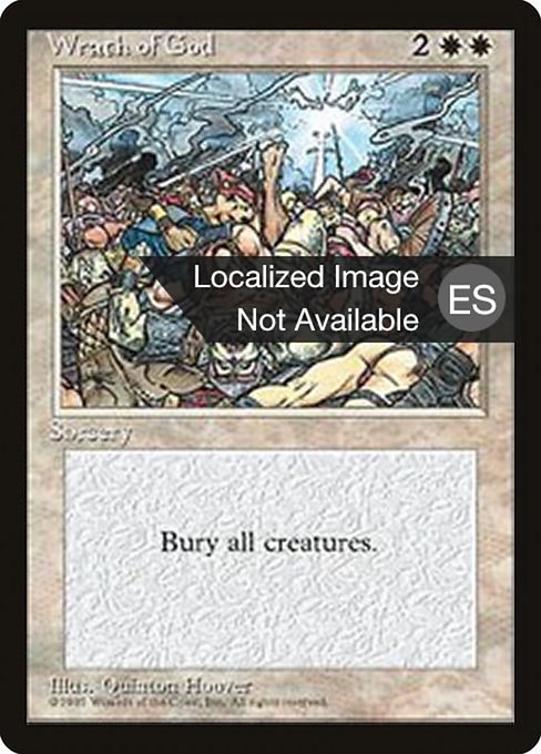 Wrath of God from Fourth Edition Foreign Black Border