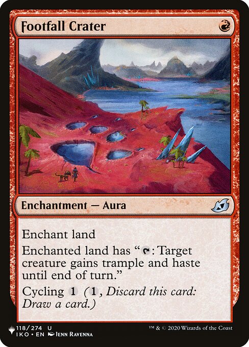 Footfall Crater highlighted card art