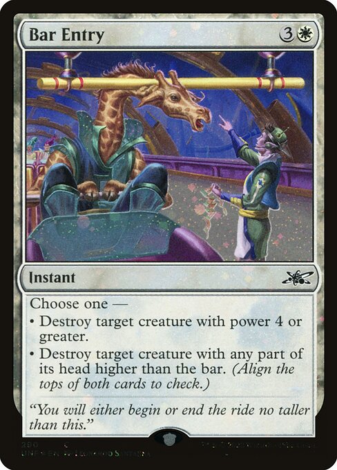 Bar Entry from Unfinity