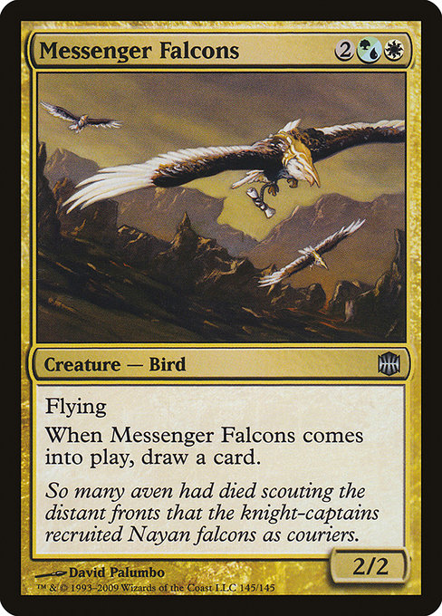 Messenger Falcons highlighted card art
