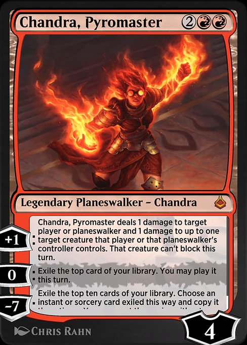 Chandra, Pyromaster highlighted card art