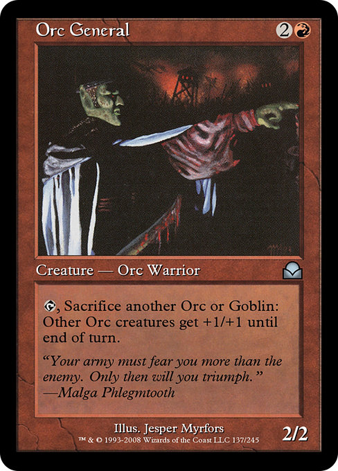 Orc General highlighted card art