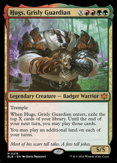 Hugs, Grisly Guardian from Bloomburrow
