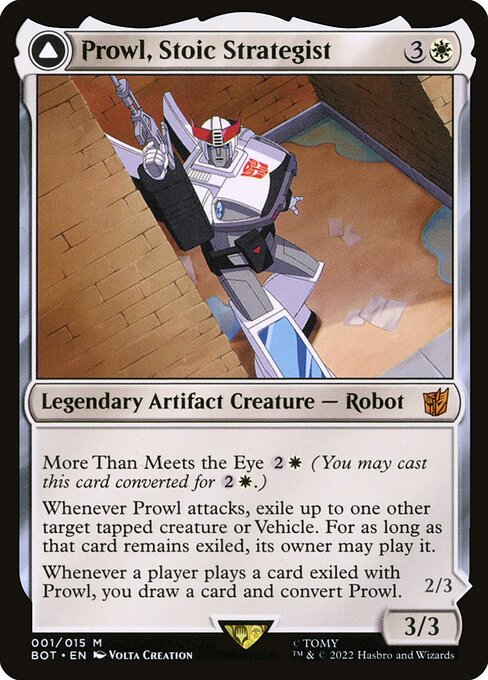 Prowl, Stoic Strategist // Prowl, Pursuit Vehicle from Transformers