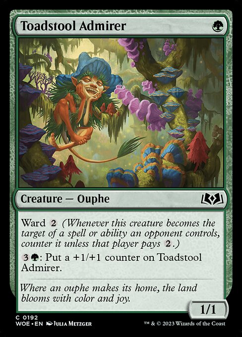 Toadstool Admirer highlighted card art