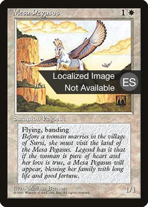 Mesa Pegasus from Fourth Edition Foreign Black Border