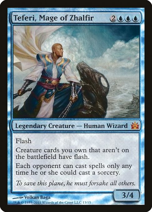 Teferi, Mage of Zhalfir from From the Vault: Legends
