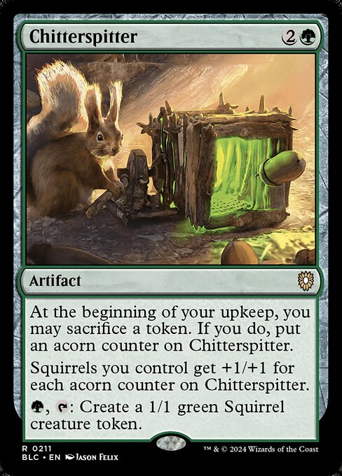 Chitterspitter from Bloomburrow Commander