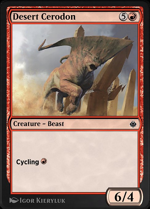 Desert Cerodon highlighted card art