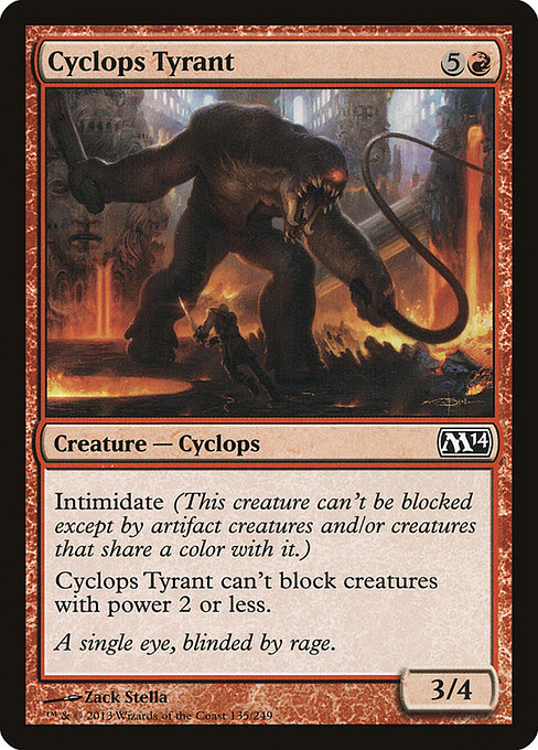 Cyclops Tyrant highlighted card art