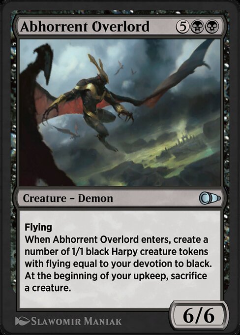 Abhorrent Overlord highlighted card art
