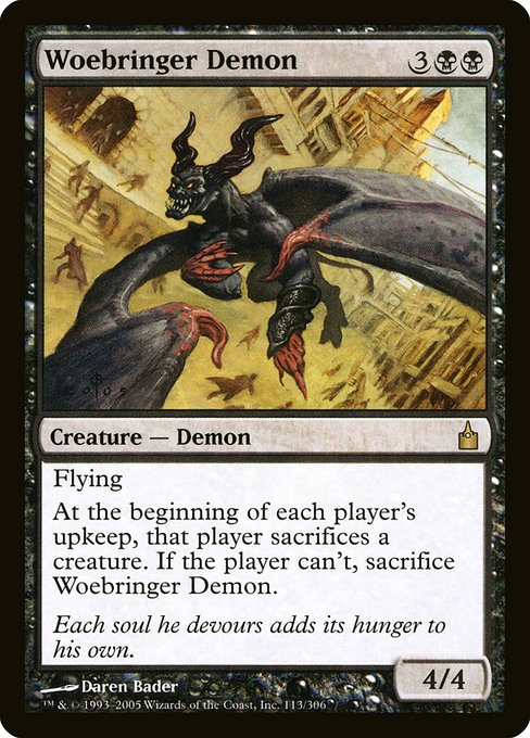 Woebringer Demon from Ravnica: City of Guilds