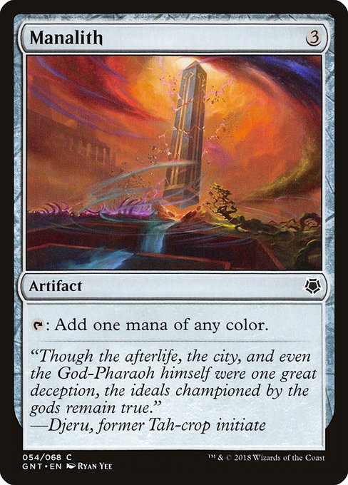 Manalith highlighted card art