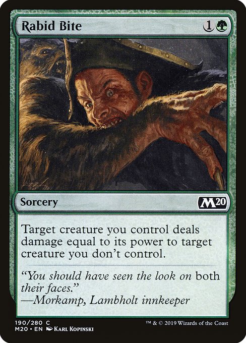 Rabid Bite from Core Set 2020
