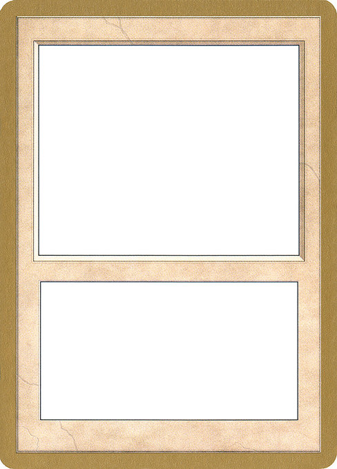 Blank Card from World Championship Decks 2002