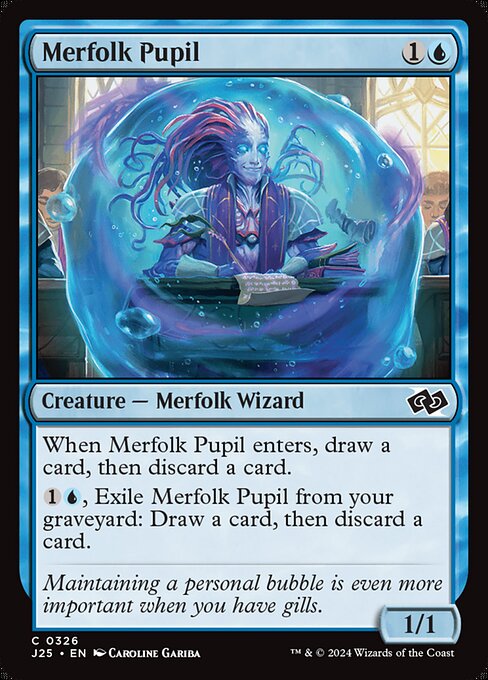 Merfolk Pupil highlighted card art