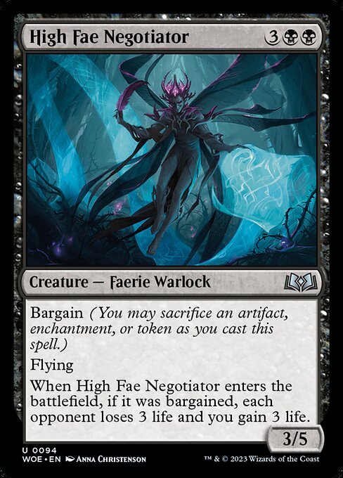 High Fae Negotiator highlighted card art