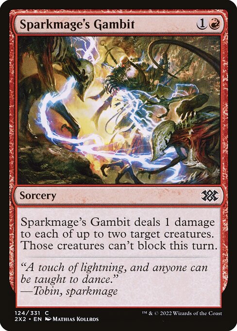 Sparkmage's Gambit highlighted card art