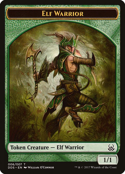 Elf Warrior from Duel Decks: Mind vs. Might Tokens