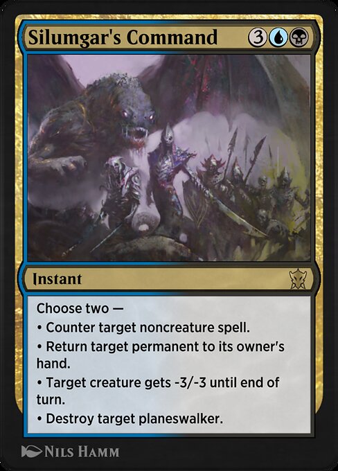 Silumgar's Command highlighted card art