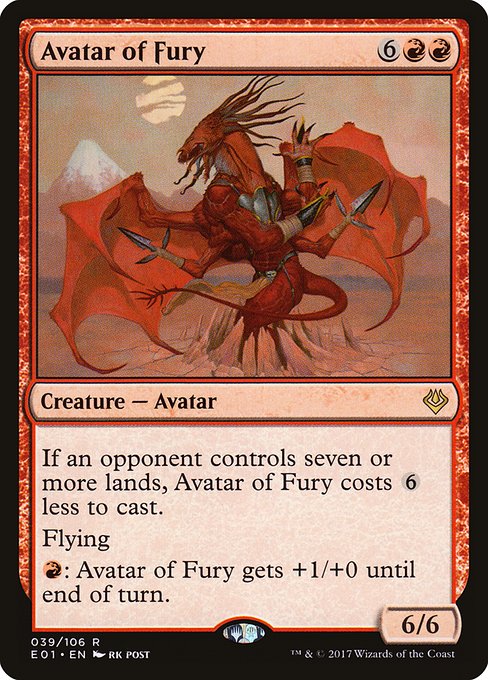 Avatar of Fury highlighted card art