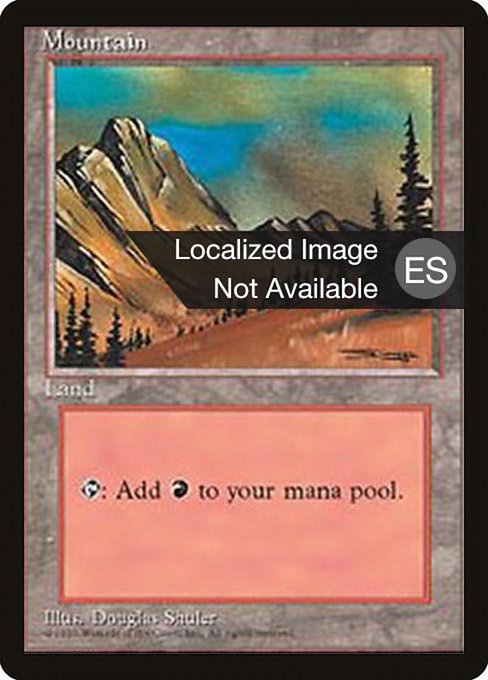 Mountain from Fourth Edition Foreign Black Border