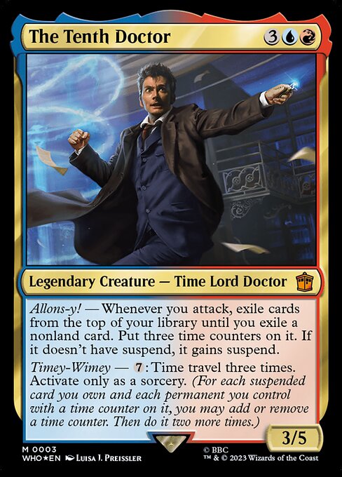 The Tenth Doctor from Doctor Who