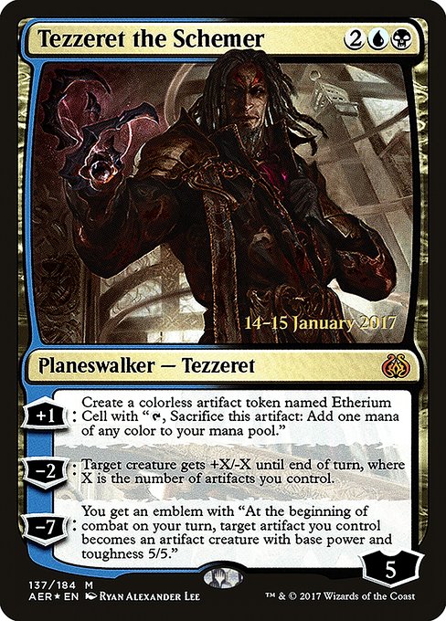 Tezzeret the Schemer from Aether Revolt Promos