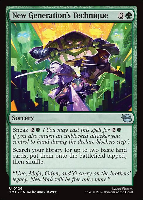 New Generation's Technique from Teenage Mutant Ninja Turtles
