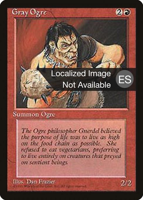 Gray Ogre from Fourth Edition Foreign Black Border