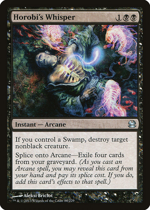Horobi's Whisper highlighted card art