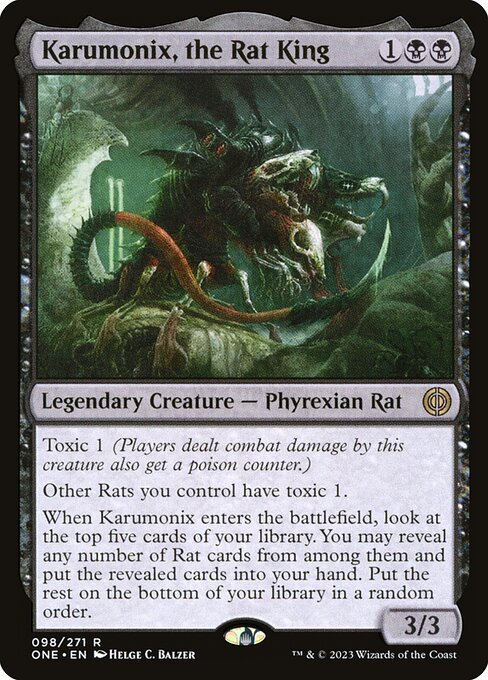 Karumonix, the Rat King from Phyrexia: All Will Be One
