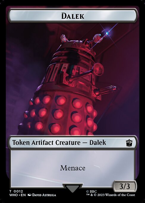 Dalek from Doctor Who Tokens