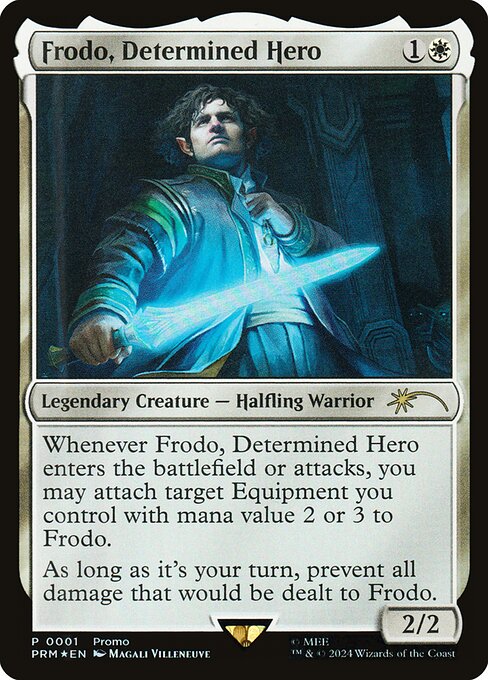 Frodo, Determined Hero highlighted card art