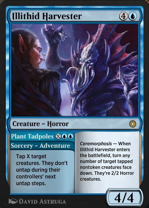 Illithid Harvester // Plant Tadpoles highlighted card art