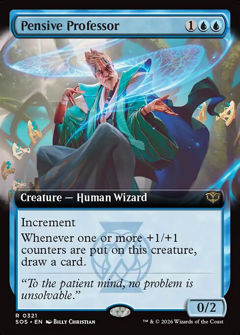 Pensive Professor highlighted card art