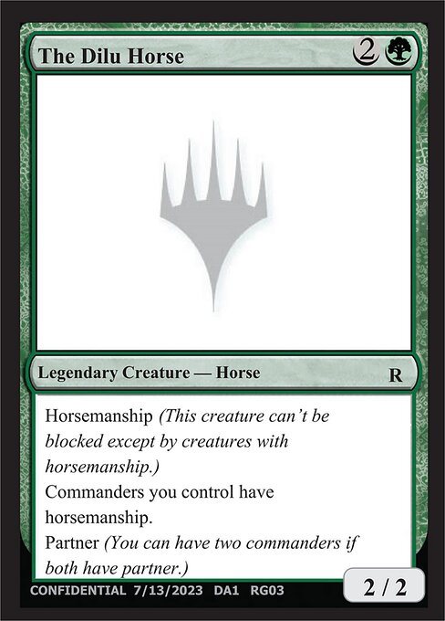 The Dilu Horse highlighted card art