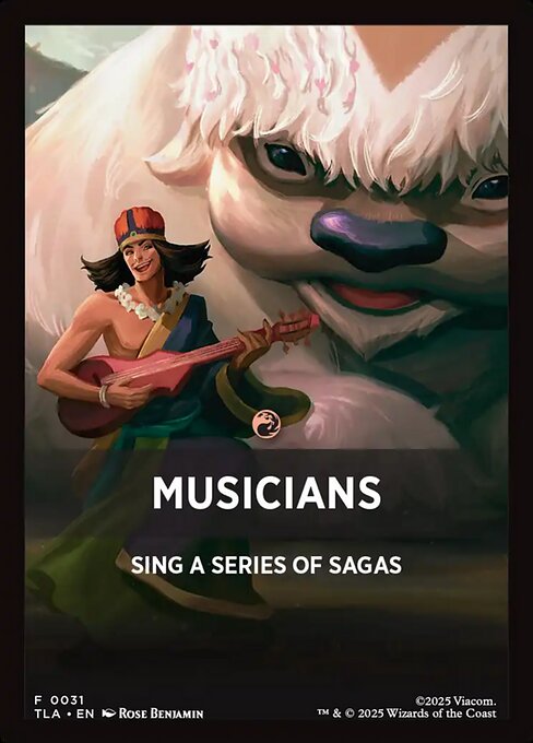 Musicians from Avatar: The Last Airbender Jumpstart Front Cards
