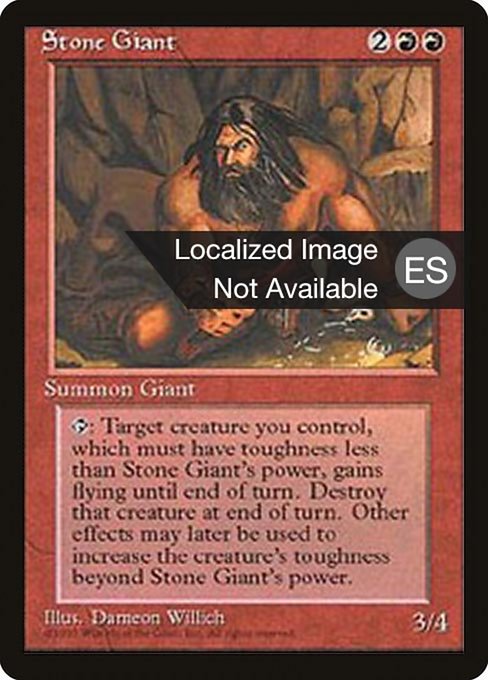 Stone Giant from Fourth Edition Foreign Black Border
