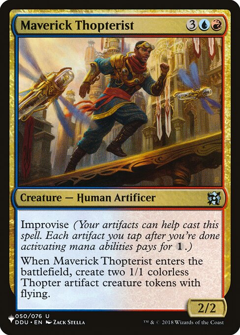 Maverick Thopterist highlighted card art