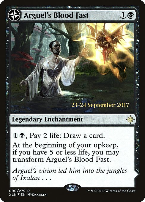 Arguel's Blood Fast // Temple of Aclazotz from Ixalan Promos