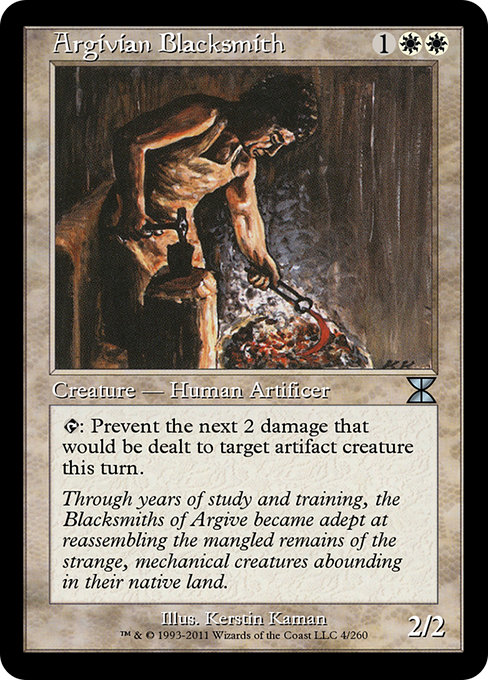 Argivian Blacksmith highlighted card art